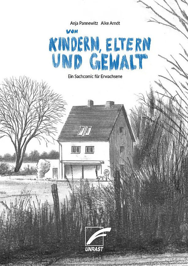 auf dem Buchcover ist ein Haus in schwarz-weiß-Zeichnung zu sehen