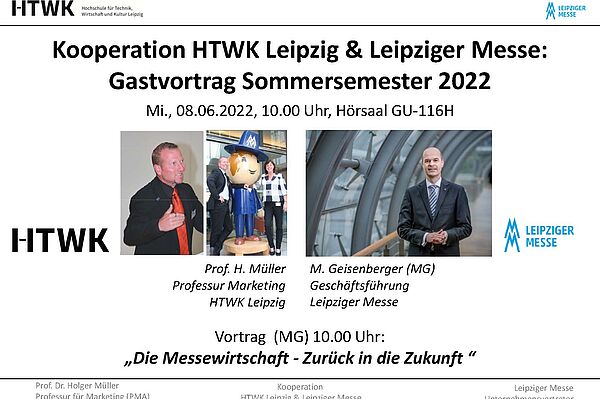 HTWK-Gastvortrag 2022: "Die Messewirtschaft - Zurück in die Zukunft" 