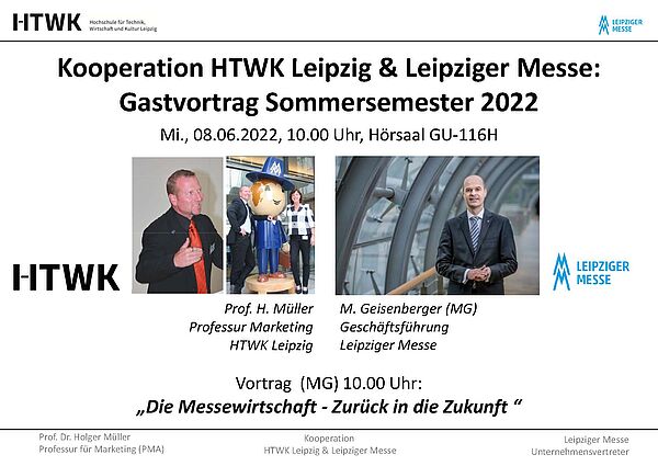 HTWK-Gastvortrag 2022: "Die Messewirtschaft - Zurück in die Zukunft" 