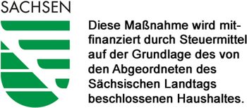 Logo Diese Maßnahme wird mitfinanziert durch Steuermittel auf Grundlage des von den Abgeordneten des Sächsischen Landtags beschlossenen Haushaltes.