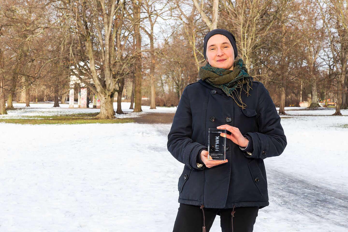 Dr. Ulrike Igel mit dem Dissertationspreis 2020 der Stiftung HTWK