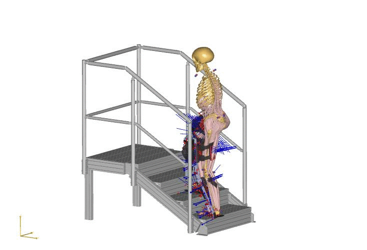 Schnittstellenmodell Exoskelett Aufstieg  © Max Böhme HTWK Leipzig