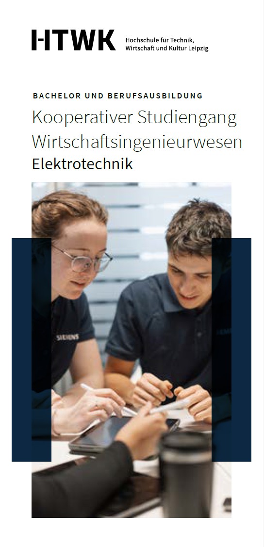 Vorschaubild: Studiengangsflyer Wirtschaftsingenieurwesen Elektrotechnik kooperativ